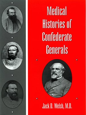 cover image of Medical Histories of Confederate Generals